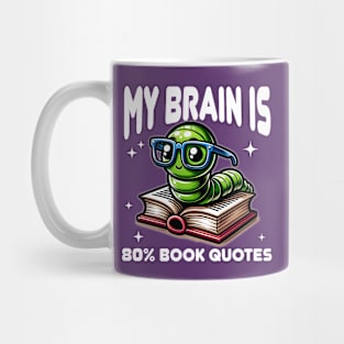 Bookworm with Glasses - Book Nerd Mug